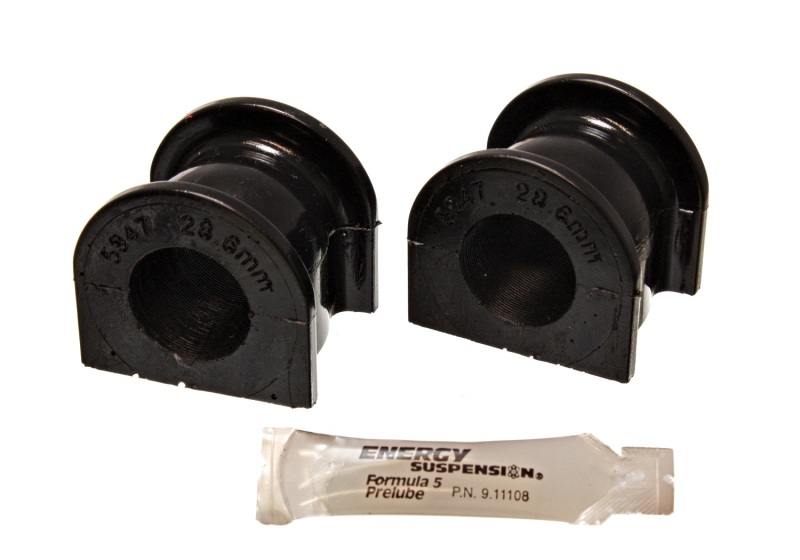 Honda S2000 Sway Bar Bushing Set - Front - Energy Suspension - Hyper-Flex Polyurethane, 28.2mm - Black - `00-`09